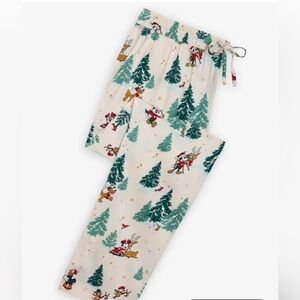 Disney Mickey Mouse and Friends Large Holiday Pajama Pants for Adults.